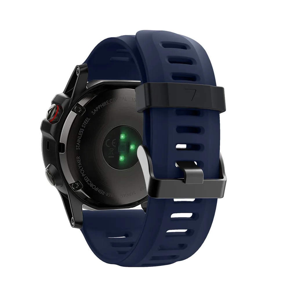Мягкий силиконовый сменный спортивный ремешок для часов для Garmin Fenix 3 Ремень Металлические наручные часы Браслет замена#15