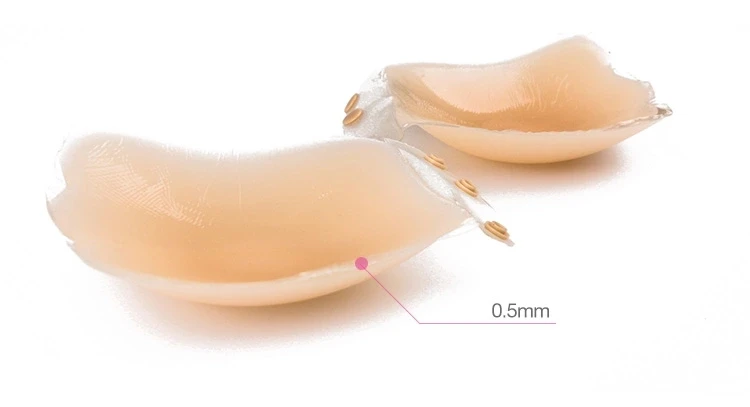 100 PCS Strapless Seamless Push Up Silicone Self Adhesive Reusable Padded Invisible bra