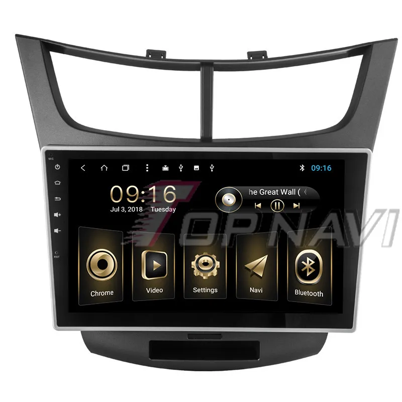 Автомобильный DVD плеер Buit in 32G 10 1 ''Android 8 для Chevrolet Sail 3 2015 Topnavi Автомобильные MP3 MP4