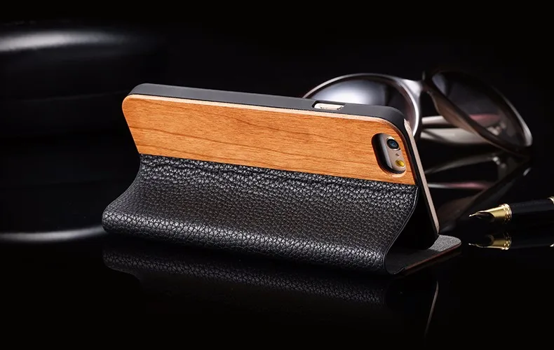 KISSCASE деревянный полиуретановый кошелек для iPhone 8 7 6s Plus, чехлы из натуральной бамбуковой кожи с откидной крышкой и подставкой, чехол для iPhone 6 6s XS Max X чехол на айфон 7 чехол на айфон 6 6S 8 XR XS MAX