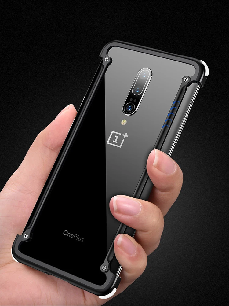 Oatsbasf чехол для OnePlus 7 Pro Тонкий Алюминиевый металлический бампер чехол для OnePlus 7 7 Pro модный защитный чехол