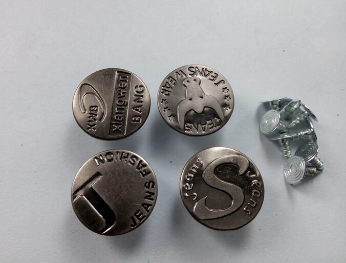 Металлические кнопки POVUOP 1000 шт. 17 мм/20 мм|jeans button|buttons mixmetal buttons |