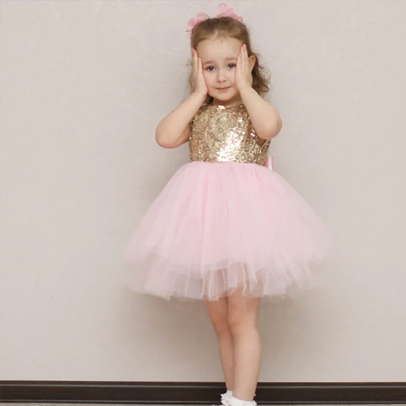 Children Girl summer dress red black sequin kids dresses for girls toddler girl princess party wedding Formal Clothes | Детская одежда
