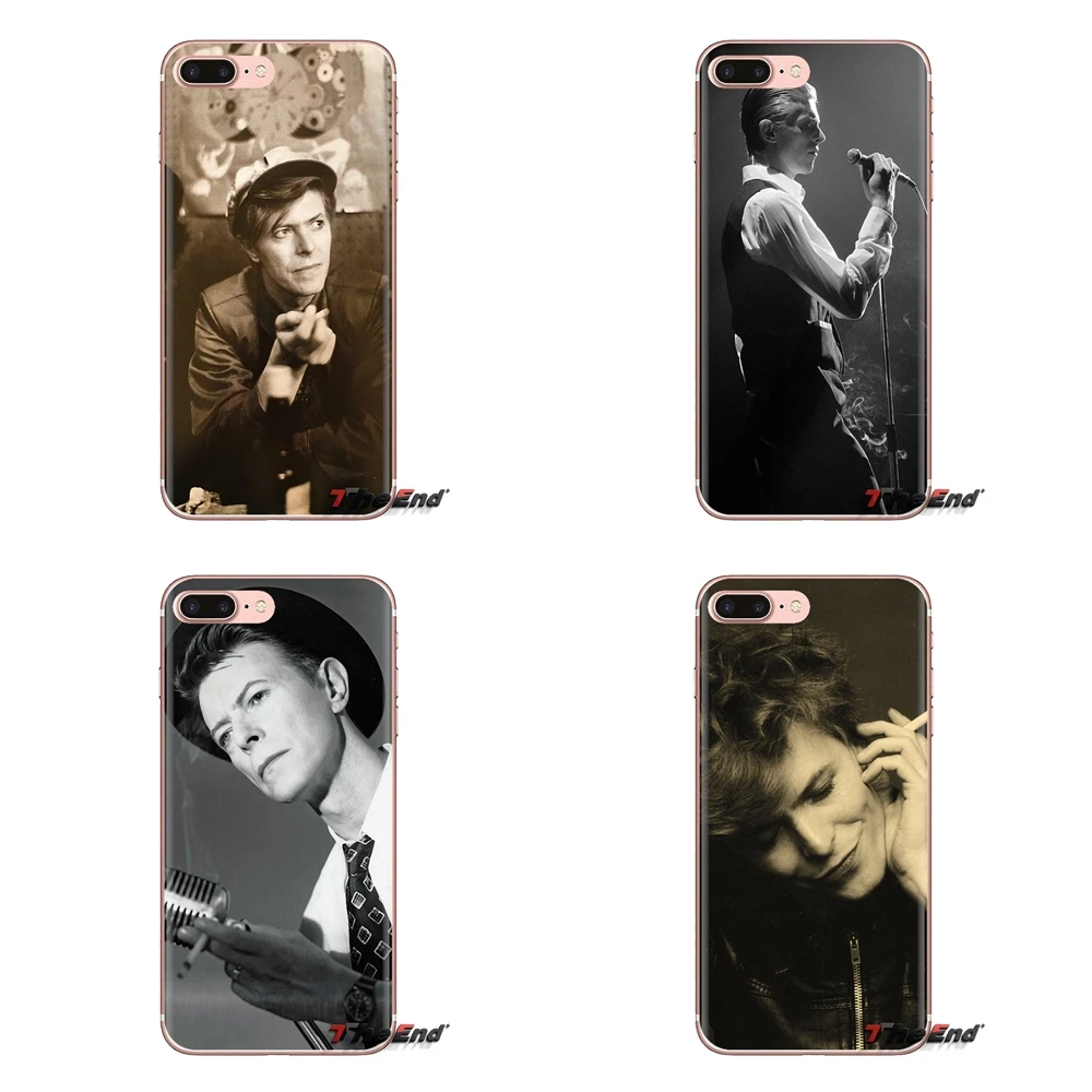 Прозрачный чехол из ТПУ для LG Spirit Motorola Moto X4 E4 E5 G5 G5S G6 Z Z2 Z3 G2 G3 C Play Plus Mini David Bowie Smoking Glam