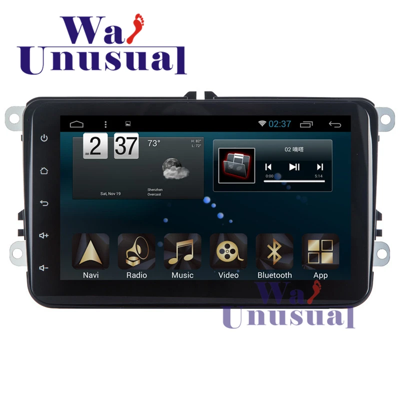 

WANUSUAL 8 Inch Quad Core 32G 2G RAM Android 6.0 GPS Navigation Video Player For VW Universal With GPS BT WIFI 3G 1024*600 Maps