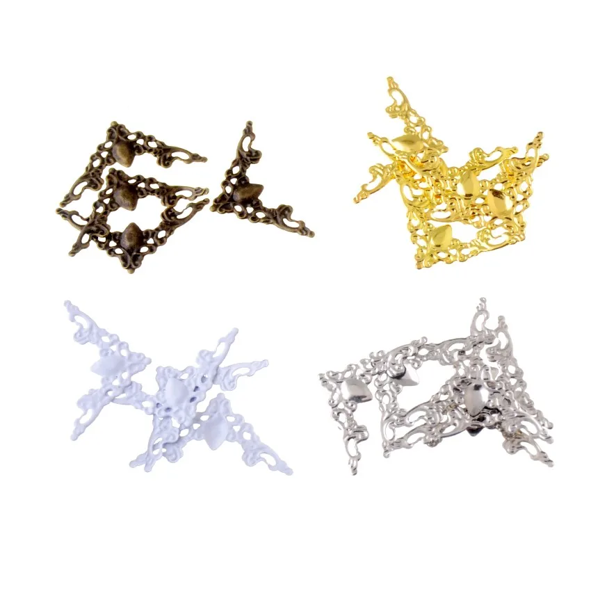 

20pcs Photo Album Angle Pressure Angle Corner Protector Protects Metal Bag Edge Angle 22x31mm