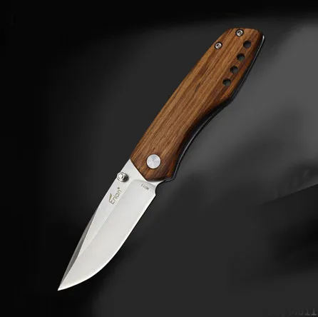 M011 Enlan M011 Edc Складной нож 8Cr13Mov лезвие с деревянной ручкой Открытый Кемпинг Охота выживания Тактический Военный карманный инструмент - Цвет: M011