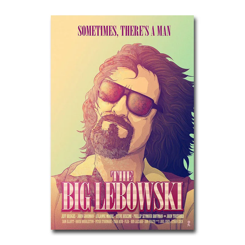 ИСКУССТВО ШЕЛК или холст печать большой Lebowski горячий фильм плакат 13x20 24x36 дюймов для украшения комнаты-002 - Цвет: Picture 2