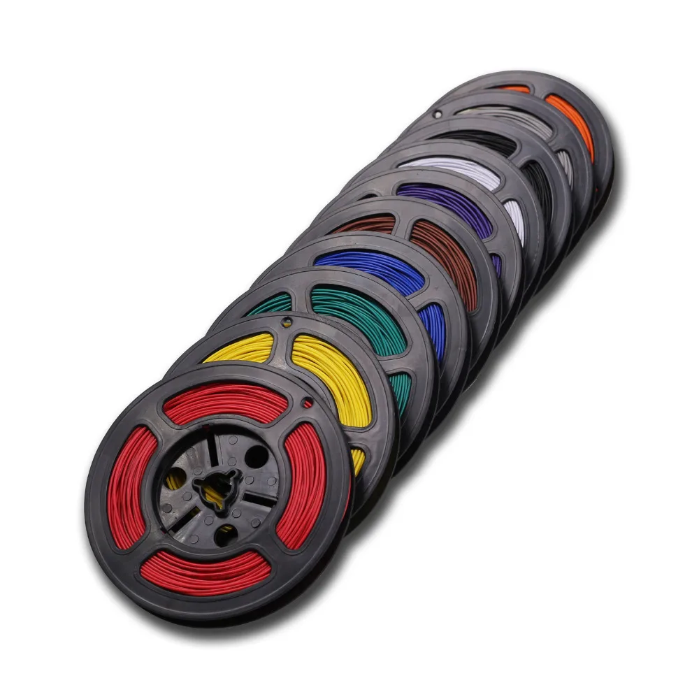 50 м UL 1007 24 AWG 10 цветов Дополнительный провод и кабель Луженая медная проволока DIY Электронный провод многожильный провод UL сертификация