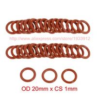 od 20mm x cs 1mm silicone o ring washer seals