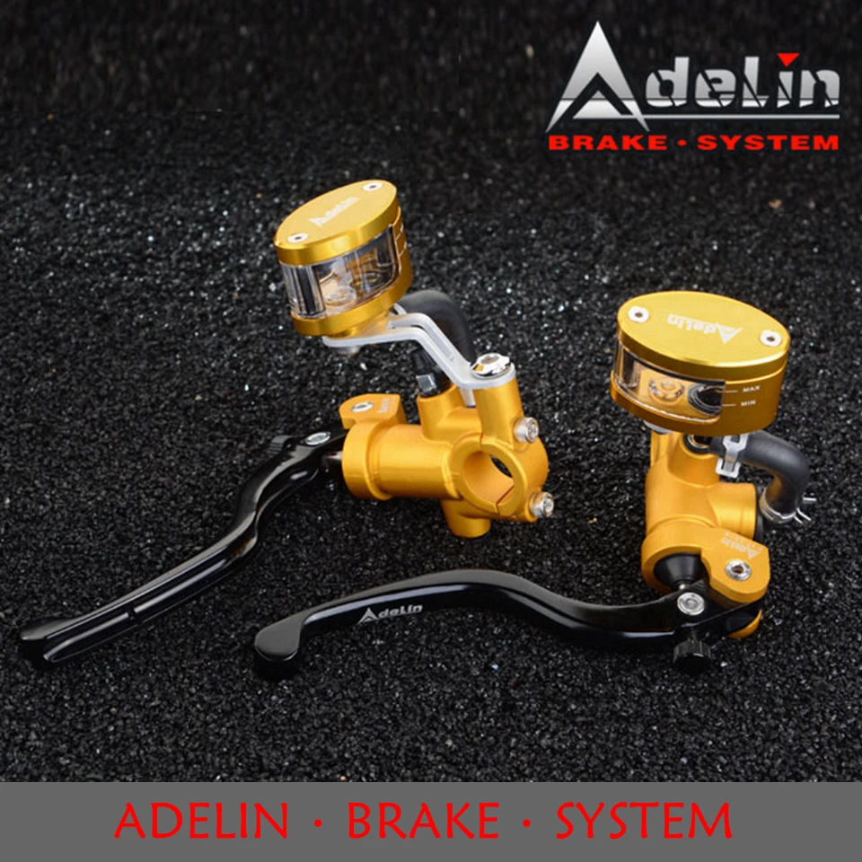 

Adelin PX-1G 14MM*18MM 15MM*18MM Brake Master Cylinder Universal Motorcycle Hydraulic brake pump For Honda R6 FZ6 GSXR600 Z6 Z80