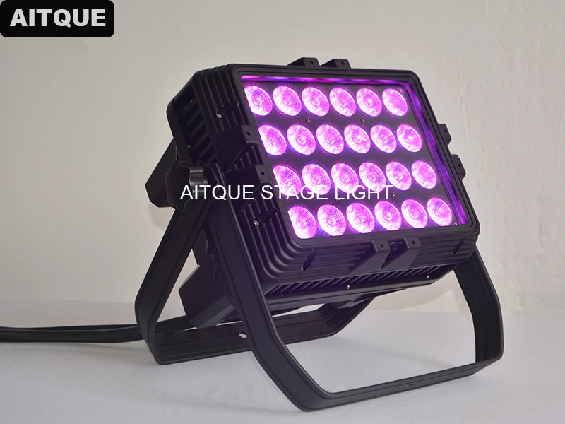 Уличное оборудование 4 шт. светодиодный настенный светильник dmx 24x18 Вт rgbwa uv 6 в 1