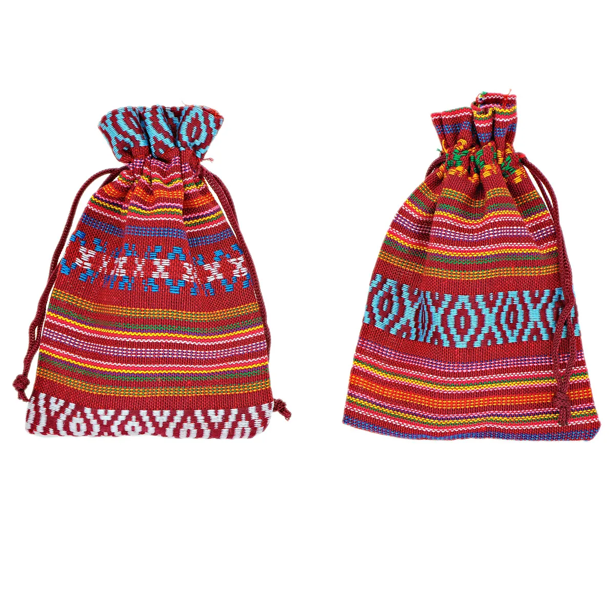 Сумки для упаковки ювелирных изделий LASPERAL 10 шт. цветные тканевые сумки в полоску