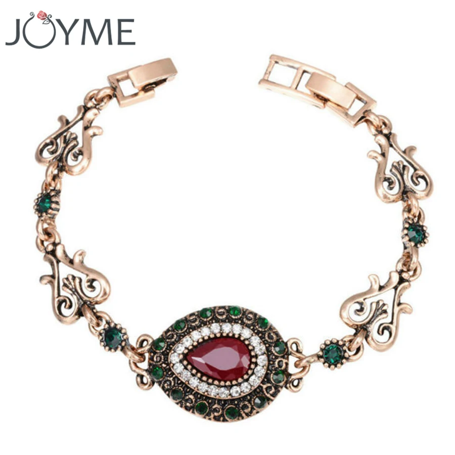 Богемные женские Роскошные браслеты и мозаичный Розовый Зеленый Стразы Ретро