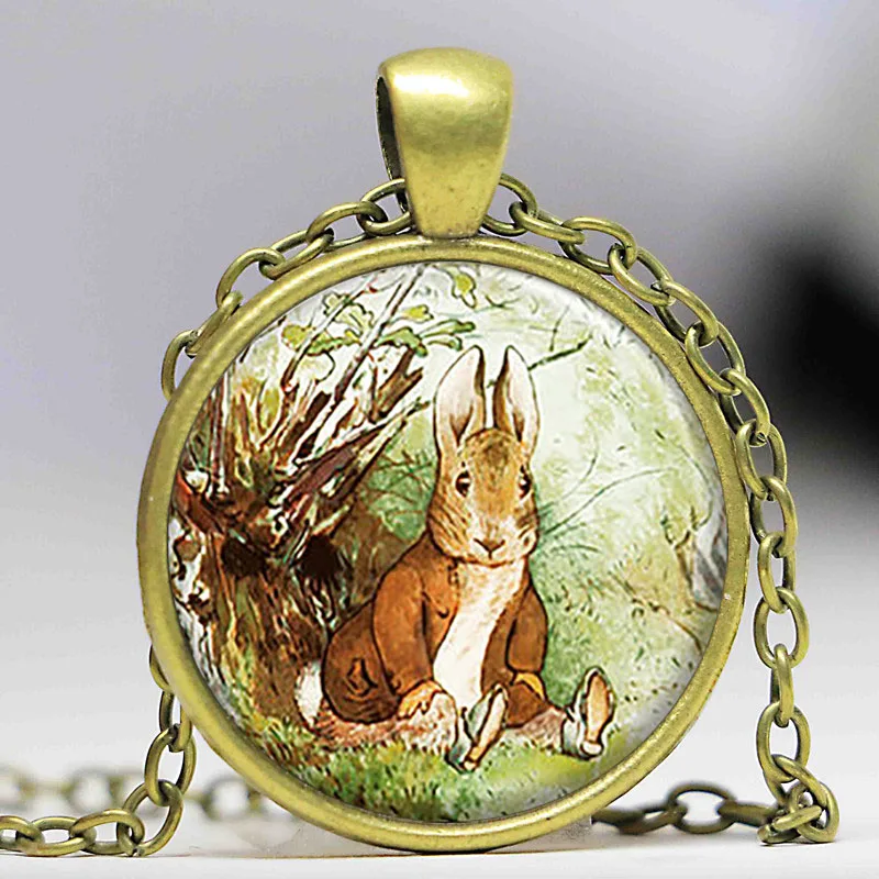 Милая подвеска в виде Банни Бенжамина Очаровательное ожерелье пасхального