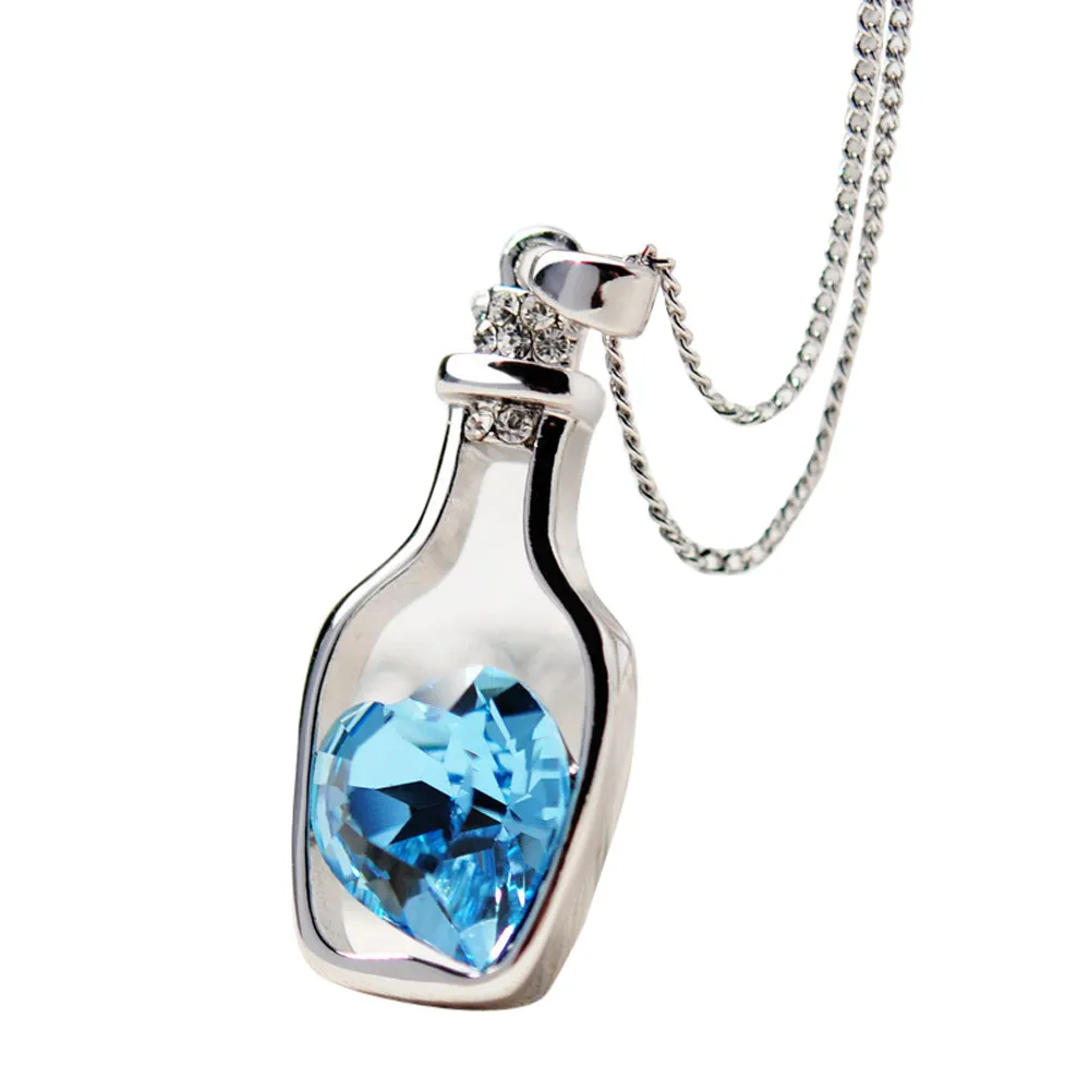 Женское Ожерелье в виде бутылки с надписью Wish Bottle Necklack l0503 цепочка из сплава