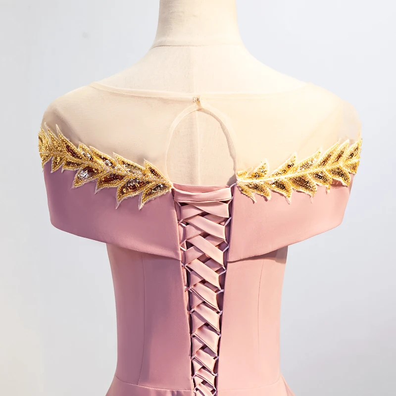 2019 новейшее легкое роскошное платье подружки невесты с рукавами-крылышками со