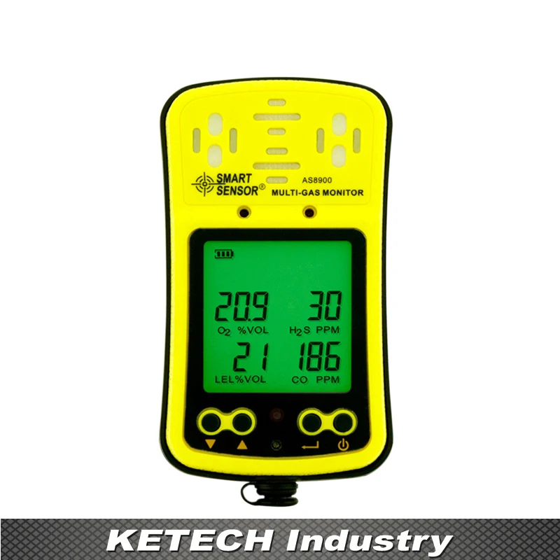 AS8900 портативный мульти детектор газа монитор тестер для кислорода/окиси