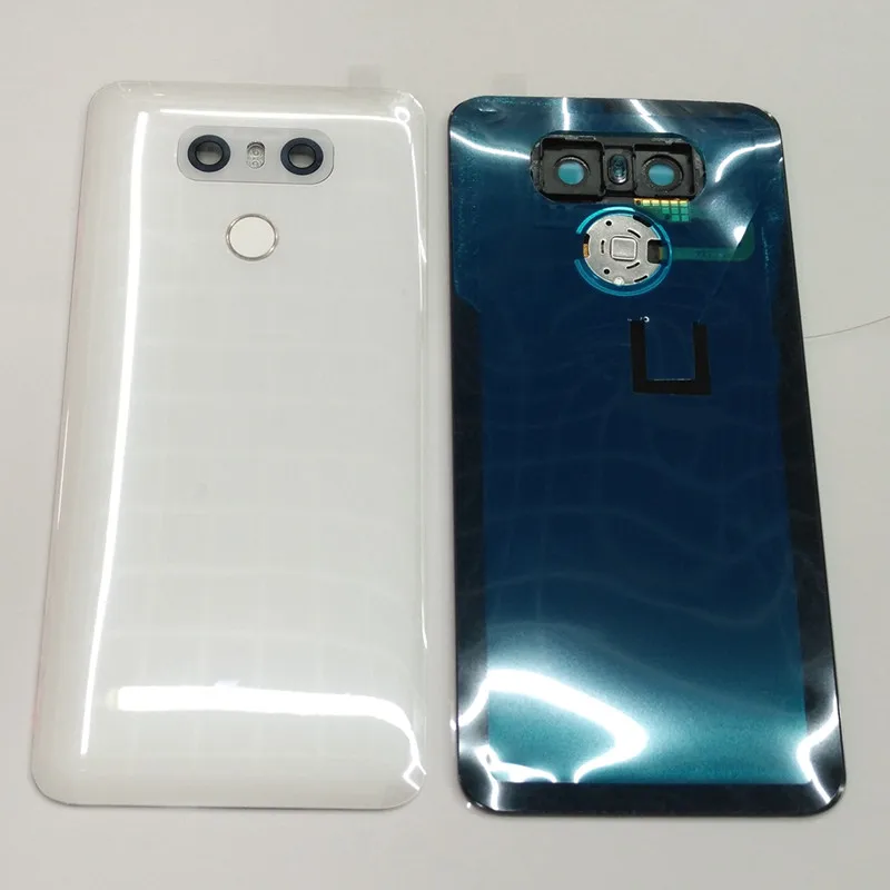 Для LG G6 H870 H871 H872 H873 LS993 US997 VS998 задняя крышка Крышка батарейного отсека дверной чехол+ кнопка Home+ отпечаток пальца+ с объективом камеры