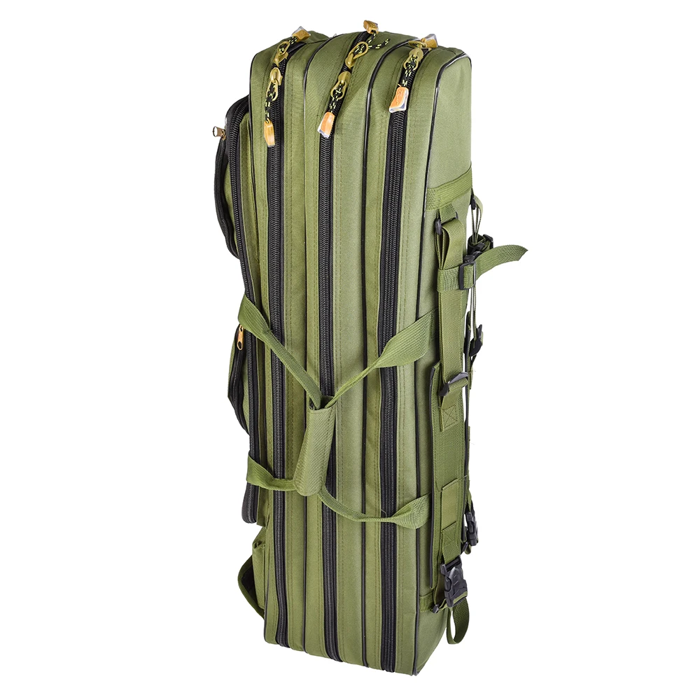 

Уличный рюкзак с 3 отделениями для рыбалки 80 см/100 см, сумка для переноски катушки удочки, сумки для рыболовных снастей, сумка-держатель