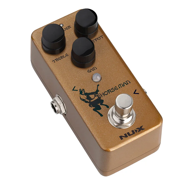NUX Horseman Super Overdrive Pedal Mini Guitar Effects 2 in 1 Golden and Silver Sound Natural Distortion for Guitar Accessories enlarge