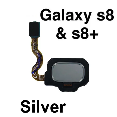 silver Кнопка «домой», определение отпечатка пальца датчик идентификации для Samsung Galaxy S8 плюс G955 G955F S8 G950 G950F W/синий/D/G/R/S - Цвет: silver