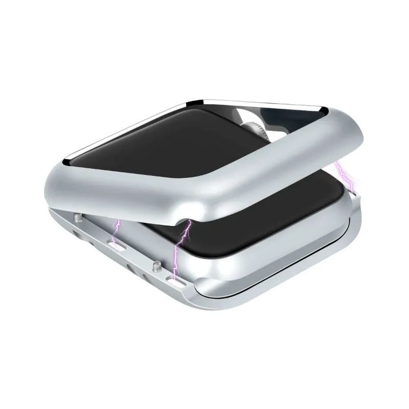 Магнитный адсорбционный Алюминиевый металлический чехол для часов Apple Watch 5 4 3 2 1 38 мм 42 мм 40 мм 44 мм чехол для iWatch Магнитный чехол-бампер