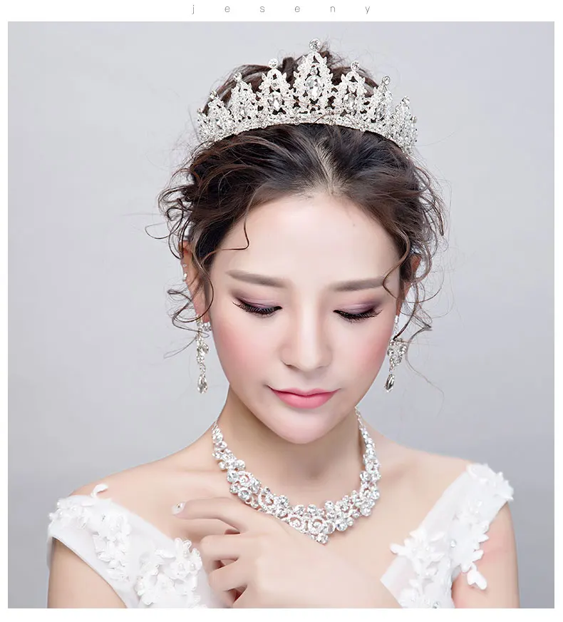 Barroco do vintage De Cristal Do Casamento Tiaras E Coroas Noivas Headband Hairbands Nupcial Rhinestone Pageant | Украшения и