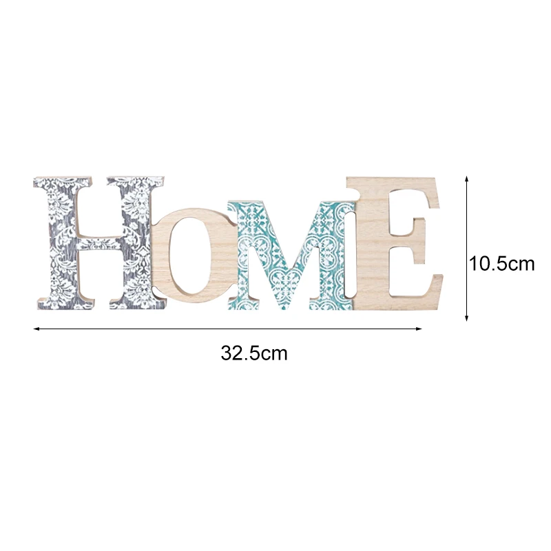 HOME-2 Скандинавское деревянное украшение для дома/семьи с логотипом, украшение для детского сада, украшение для детской комнаты, украшение для свадьбы, вечеринки, украшение для дома, буквы - Цвет: HOME-2
