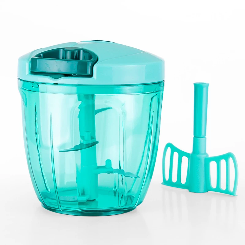 Multifunction Vegetable Chopper Cutter 850ML Food Processor Blender Garlic Fruit Twist Shredder Manual Grinder | Бытовая техника