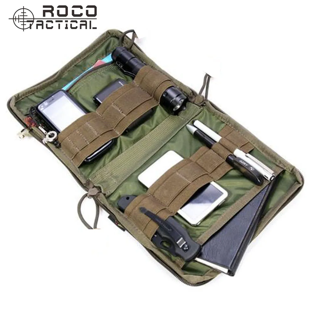 

ROCOTACTICAL MOLLE EDC Military Low Profile OP Military Utility Accessories Bag Tactical Organizer Stealth Admin Organizer Pouch