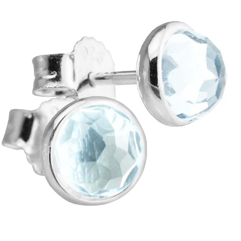 Earrings March Droplets Stud Earring 925 Sterling Silver Jewelry For Women Kolczyki Pendientes Brincos Bijoux en Argent 925