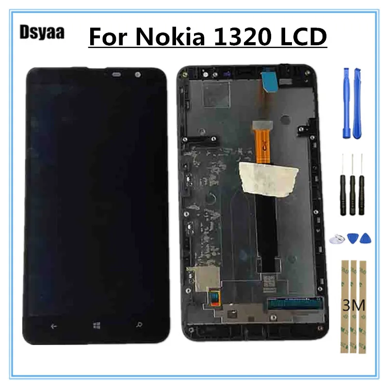 6 дюймов для Nokia Lumia 1320 ЖК дисплей с сенсорным экраном дигитайзер полная сборка