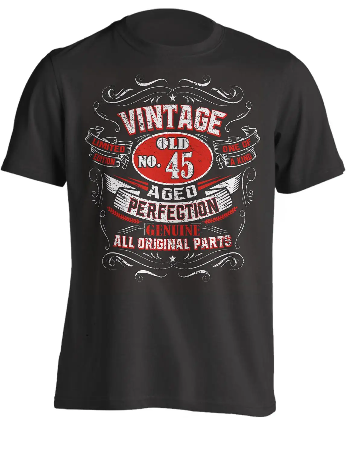 

45Th Birthday Gift Shirt Vintage No 45 Born In 1974 New Men T Shirt Fashion Top Tee Size Free Shipping Hip Hop T Shirts
