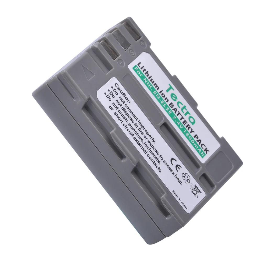 Tectra 2PCS EN EL3E ENEL3E Li ion батарея для камеры Nikon D50 D70 D70s D80 D90 D100 D200 D300 D300S D700