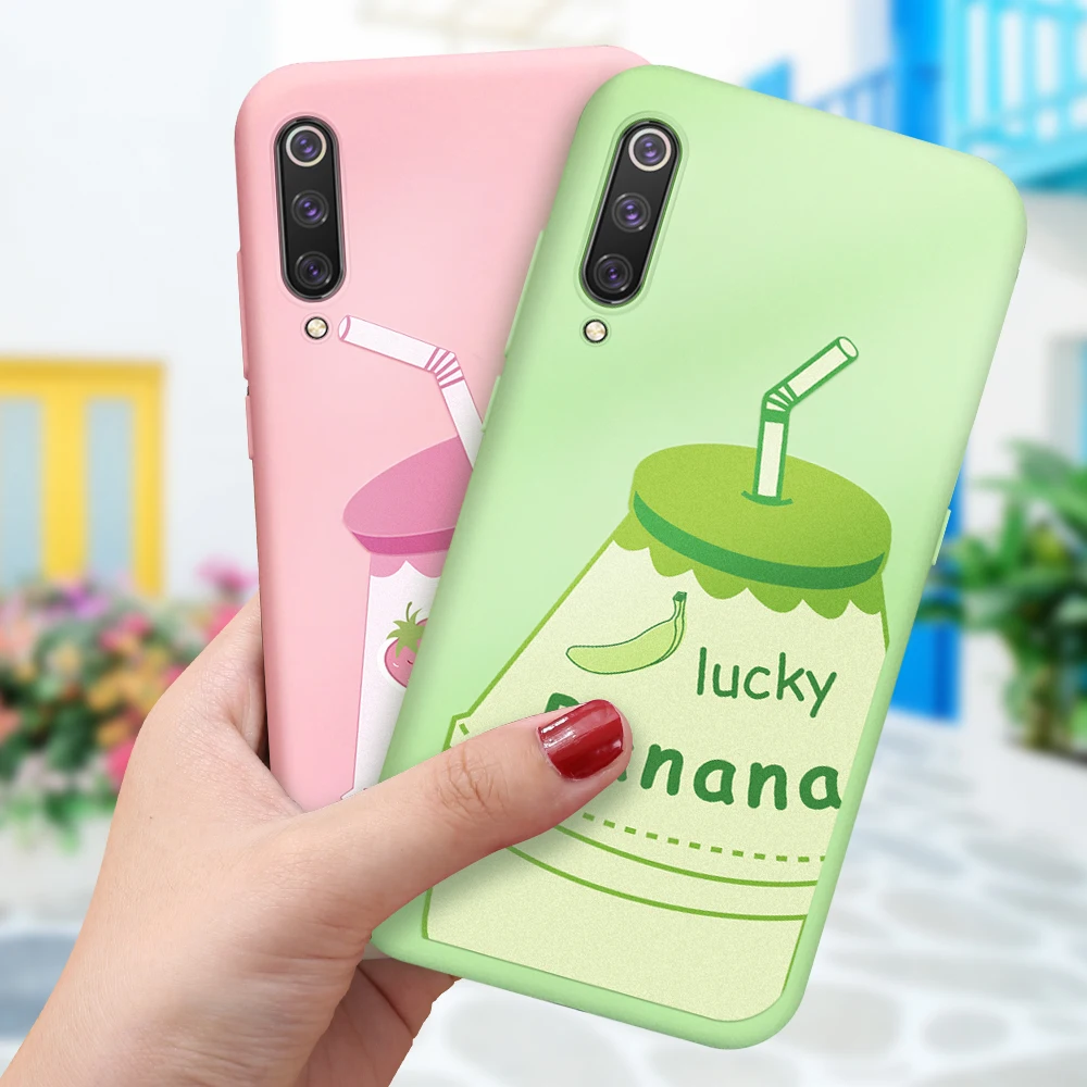 Милый мягкий чехол из ТПУ с мультяшным рисунком для Xiaomi Mi 8 Lite 9 SE A2 Модный узором 9T