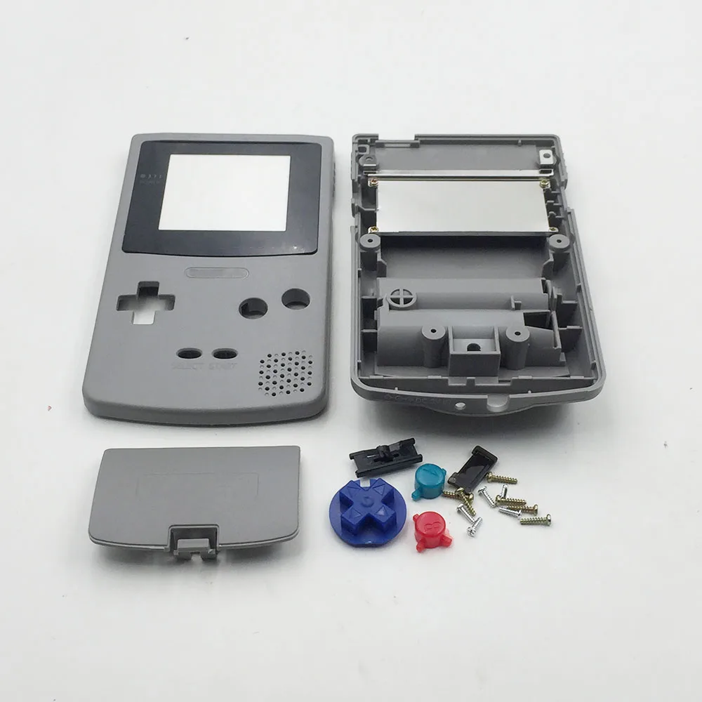 Белый и серый для nintendo GBC Запчасти для Gameboy сменный корпус/Оболочка Чехол для кожи