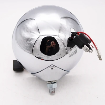 BRACK CHROME 5,75 дюймовый светодиодный проектор фары с белыми DRL огнями для Honda Shadow Aero Phantom VLX 600 750 VT 1100 - Цвет: BRACK CHROME