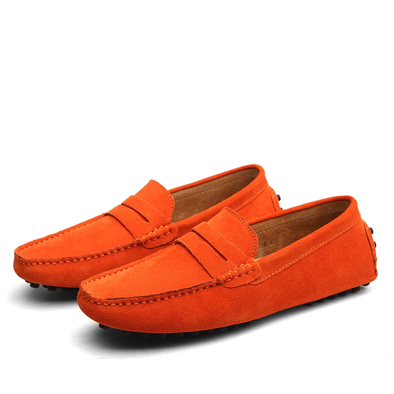 JKPUDUN Italian Casual Shoes Men Genuine Leather Luxury Brand Penny Loafers Moccasins Designer Fashion Slipon Boat Man | Обувь