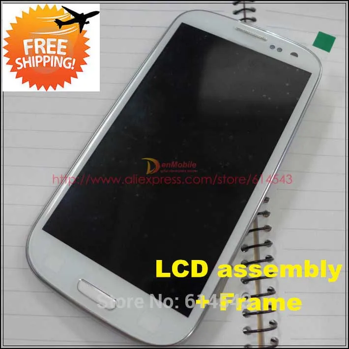 ЖК дисплей для Samsung Galaxy S3 i9300 с сенсорным экраном и дигитайзером в сборе + рамка