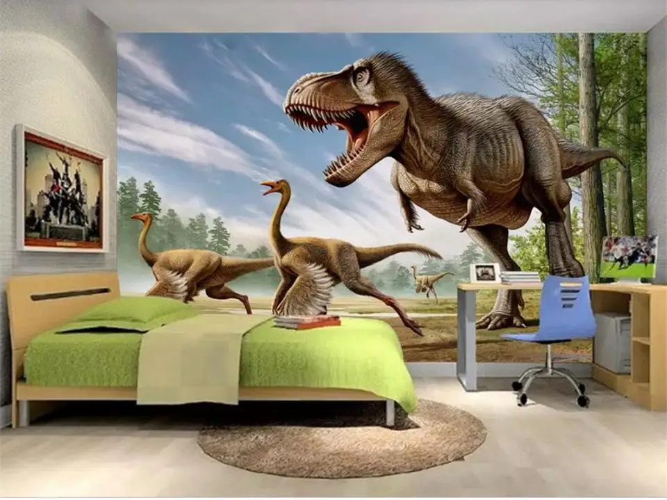 Фотообои на заказ 3D для детской комнаты с изображением дивана телевизора
