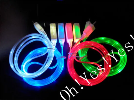 HOT Sale LED Light Micro USB Charger Data Sync Cable for Samsung Galaxy S4 HTC Android Cell Phone | Мобильные телефоны и