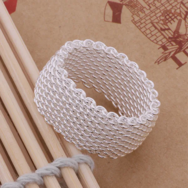 Кольцо унисекс на палец с посеребренным покрытием вечерние ювелирные изделия