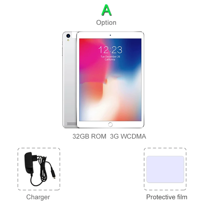 Комплект 1 CIGE T805G 10 дюймов планшетный ПК Android 8,0 для Google Play, четыре ядра, две sim-карты, 3G, 4G, LTE, wifi, gps, ram, 6 ГБ rom, 64 ГБ, планшеты - Комплект: Комплект 1
