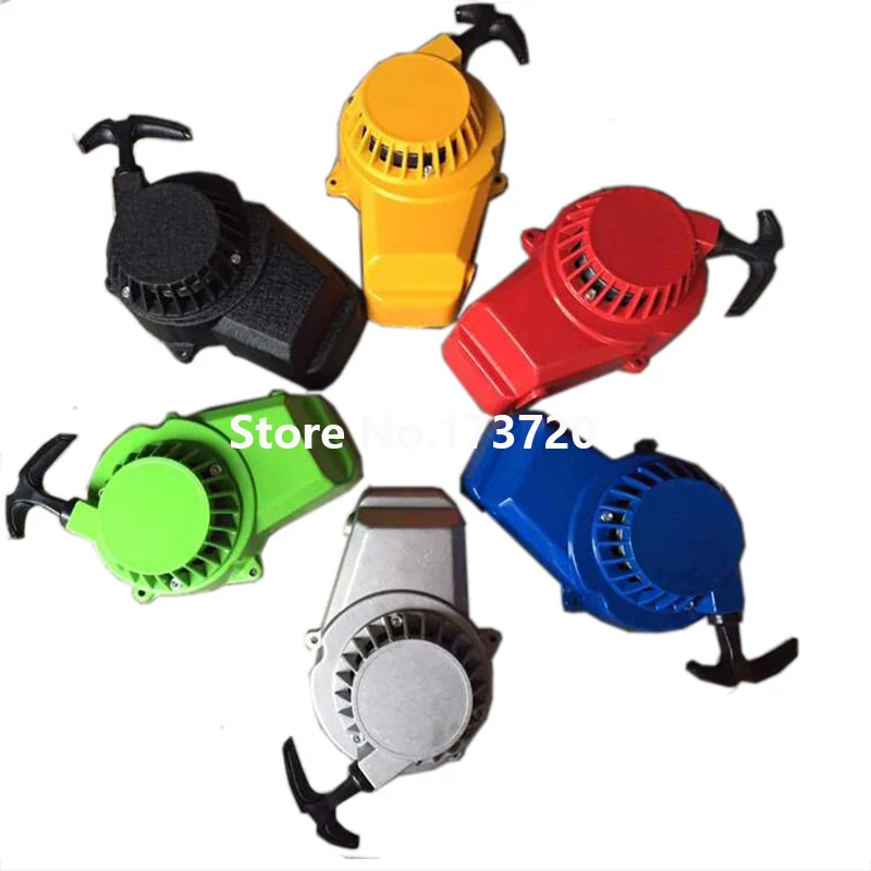 Алюминиевый Карманный 2-тактный стартер для мини-велосипеда мотокросса 47cc 48cc 49cc