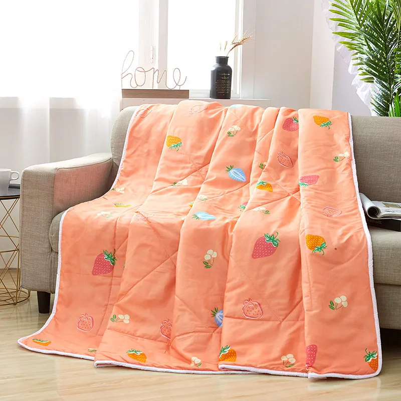 Home Watermelon summer quilts patchwork duvet 1pc grey throw blanket Freshness thin comforter ployester home bedspread 200*230cm