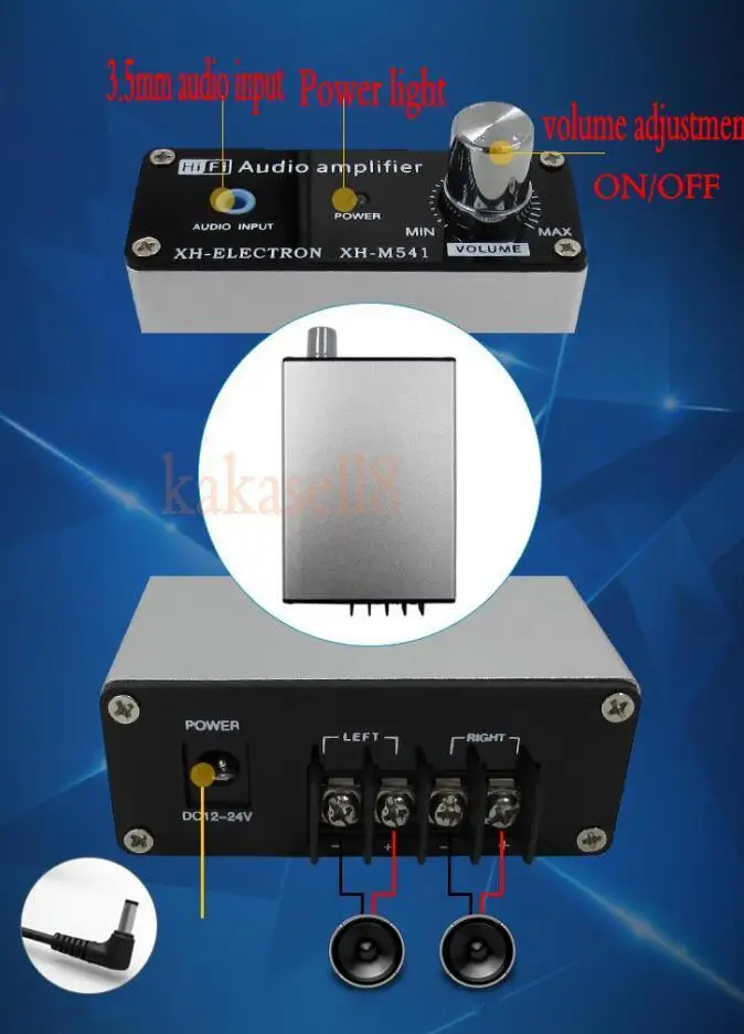 TPA3116 D2 100WX2 двухканальный стерео HIFI цифровой усилитель мощности DC 12v ~ 24v |