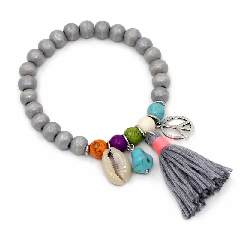 VONNOR браслеты для женщин ювелирные изделия богемные Красочные кисточки