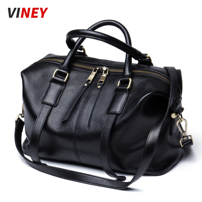Женская кожаная сумка Viney модная простая Наплечная Сумка в Корейском стиле 2019 |