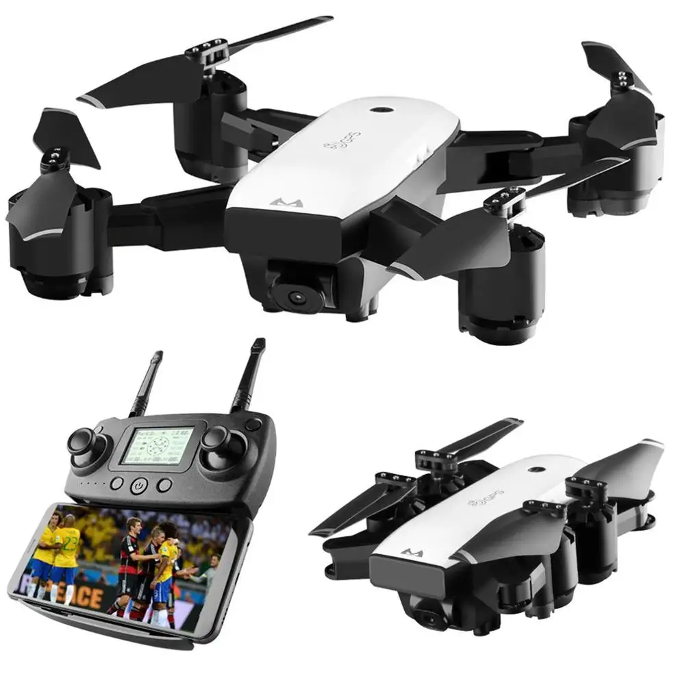 SMRC S20 6 осей Gyro wifi FPV Дрон портативный Радиоуправляемый квадрокоптер с камерой HD 1080P gps складной Радиоуправляемый вертолет портативная радиоуправляемая модель - Цвет: Wide Angle 1080P